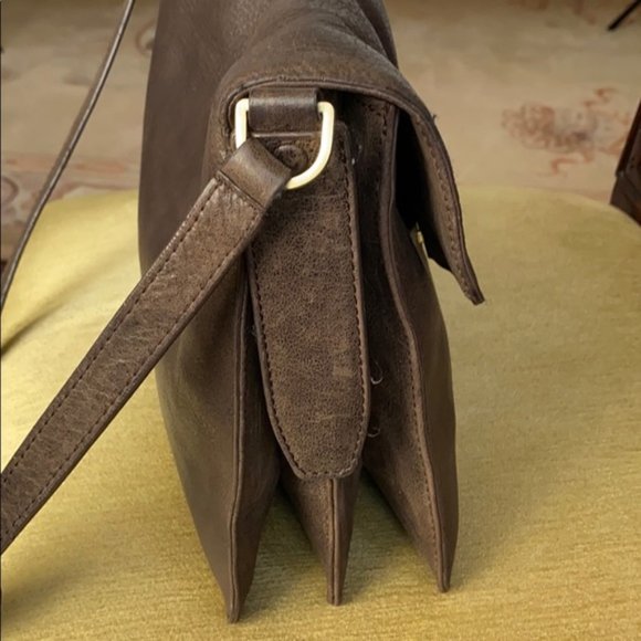 Botkier Valentina brown distressed leather shoulder bag - Picture 5 of 14